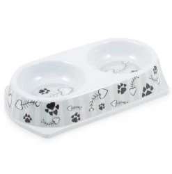 Top 10 👏 Lords & Labradors New Kitten Starter Pack - Standard 🎉 -Lords & Labradors Sales Grey Stripe Twin Cat Bowl b1e571e2 0e27 4d78 8450 e53fce057a2b