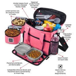 Flash Sale ⭐ Mobile 🐕 Dog Gear Week Away Bag In Pink 😀 -Lords & Labradors Sales Mobile Dog Gear Week Away Bag In pink
