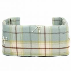 Best Pirce 🥰 Personalised 🦮 Dog Crate Bumper in Balmoral Duck Egg by Lords & Labradors 🎉 -Lords & Labradors Sales balmoral duck egg bumper back