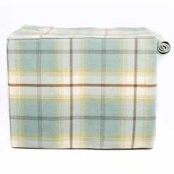 Outlet ✨ Dog Crate Cover in Balmoral Duck Egg Tweed by Lords & Labradors 🔔 -Lords & Labradors Sales balmoral duck egg crate cover back