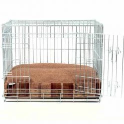 Outlet ❤️ Dog Crate Set in Balmoral Mulberry Tweed by Lords & Labradors 👏 -Lords & Labradors Sales balmoral mulberry tweed crate set by lords labradors cushion