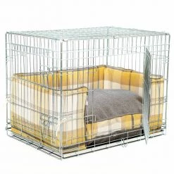 New ⌛ Dog Crate Set in Balmoral Ochre Ash Tweed by Lords & Labradors 👍 -Lords & Labradors Sales balmoral ochre ash tweed crate set by lords labradors crate