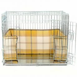New ⌛ Dog Crate Set in Balmoral Ochre Ash Tweed by Lords & Labradors 👍 -Lords & Labradors Sales balmoral ochre ash tweed crate set by lords labradors no cover