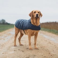 Discount ⭐ Barbour Baffle Quilt 🐶 Dog 🧥 Coat 🔥 -Lords & Labradors Sales barbour baffle quilt dog coat navy on labrador