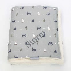 Outlet 🧨 Cat & Kitten Blanket By Lords & Labradors - Signature Collection 👍 -Lords & Labradors Sales cat kitten cotton blanket by lords labradors cosmopolitan cat