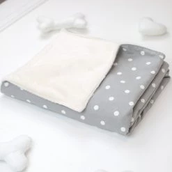 Outlet 🧨 Cat & Kitten Blanket By Lords & Labradors - Signature Collection 👍 -Lords & Labradors Sales cat kitten cotton blanket by lords labradors grey spot