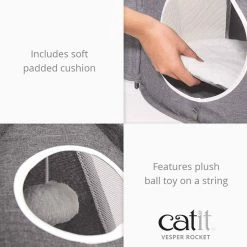 Budget 🔥 Catit Vesper Rocket Ship 🔔 9 Budget 🔥 Catit Vesper Rocket Ship 🔔 -Lords & Labradors Sales catit vesper rocket ship features