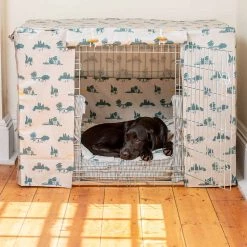 Buy โ๏ธ Dog Crate Cover in Central Park Oil Cloth by Lords & Labradors ๐