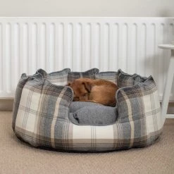 Buy ⌛ Lords & Labradors High Wall Neutral Tweed Bed For 🐶 Dogs 🛒 -Lords & Labradors Sales charcoal tweed high wall bed 2