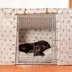 Cheap 👍 Dog Crate Set in Cosmopolitan 🦮 Dog Oil Cloth by Lords & Labradors ✨