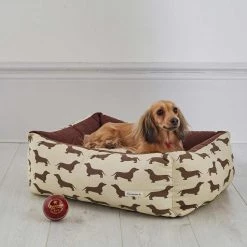 Best deal 🥰 Dachshund 🐕 Dog Bed By The Labrador Company - Size S-L 🔥 -Lords & Labradors Sales dachshund dog bed by the labrador company brown studio