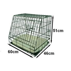 New 😉 Ellie Bo Slanted Deluxe Car Crate - Size S-M ⌛ 18 New 😉 Ellie Bo Slanted Deluxe Car Crate - Size S-M ⌛ -Lords & Labradors Sales deluxe slanted dog cage size