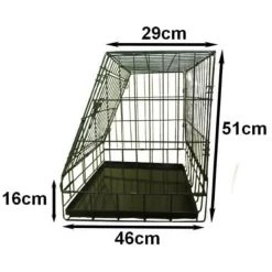 New 😉 Ellie Bo Slanted Deluxe Car Crate - Size S-M ⌛ 19 New 😉 Ellie Bo Slanted Deluxe Car Crate - Size S-M ⌛ -Lords & Labradors Sales deluxe slanted dog cage size guide large