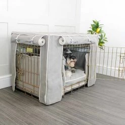 Cheap 👍 Dog Crate Cover In Savanna Stone by Lords & Labradors 🌟 -Lords & Labradors Sales dog crate cover in savanna taupe by lords labradors