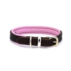 Deals 🌟 Dogs & Horses Colours Leather Collar ✔️ -Lords & Labradors Sales dogs and horses colours leather collar brown and pink
