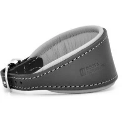 Best Pirce 🥰 Dogs & Horses Leather Hound Collar 🧨 -Lords & Labradors Sales dogs and horses leather hound collar grey and silver