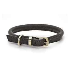 Top 10 🎁 Dogs & Horses Soft Rolled Leather Collar 🎉 -Lords & Labradors Sales dogs and horses rolled leather collar black silver