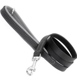 Deals ⌛ Dogs & Horses Colours Leather Lead 🔔 -Lords & Labradors Sales dogs horses colours lead grey and black
