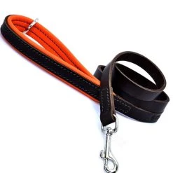 Deals ⌛ Dogs & Horses Colours Leather Lead 🔔 -Lords & Labradors Sales dogs horses colours lead orange and brown