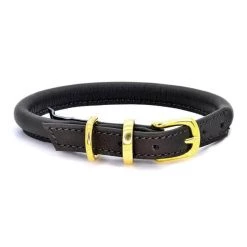 Top 10 🎁 Dogs & Horses Soft Rolled Leather Collar 🎉 -Lords & Labradors Sales dogs horses rolled leather collar brown and brass