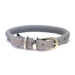 Top 10 🎁 Dogs & Horses Soft Rolled Leather Collar 🎉 -Lords & Labradors Sales dogs horses rolled leather collar grey and silver