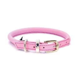 Top 10 🎁 Dogs & Horses Soft Rolled Leather Collar 🎉 -Lords & Labradors Sales dogs horses rolled leather collar pink and silver