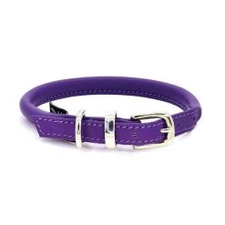 Top 10 🎁 Dogs & Horses Soft Rolled Leather Collar 🎉 -Lords & Labradors Sales dogs horses rolled leather collar purple and silver