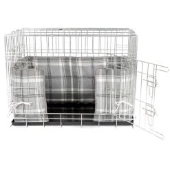 Deals ⭐ Dog Crate Set In Balmoral Dove Grey Tweed By Lords & Labradors 👍 -Lords & Labradors Sales dove grey bumper