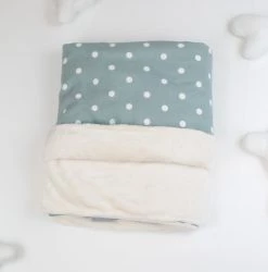 Outlet โ Personalised ๐ถ Dog & Puppy Blanket By Lords & Labradors - Spots & Stripes collection ๐