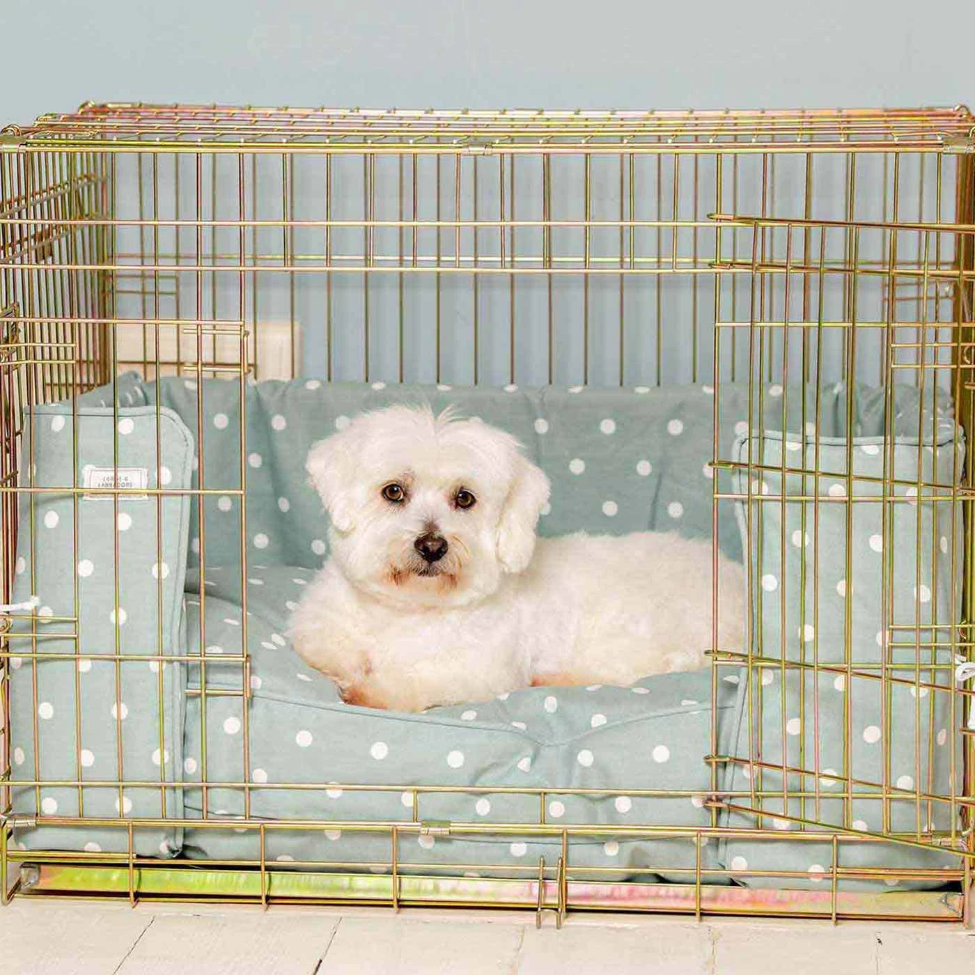 Promo ๐ Dog Crate Bumper in Duck Egg Spot by Lords & Labradors โ 2 Promo ๐ Dog Crate Bumper in Duck Egg Spot by Lords & Labradors โ - Image 2
