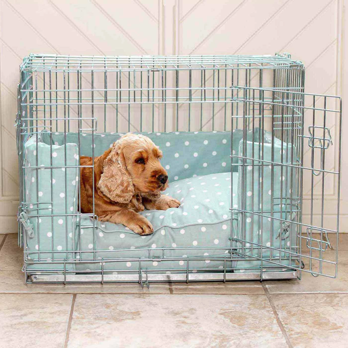 Promo ๐ Dog Crate Bumper in Duck Egg Spot by Lords & Labradors โ 3 Promo ๐ Dog Crate Bumper in Duck Egg Spot by Lords & Labradors โ - Image 3