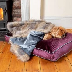 Coupon ✨ Lords & Labradors Elephant & Wolf Faux Fur 🐶 Dog & Puppy Blanket 🛒