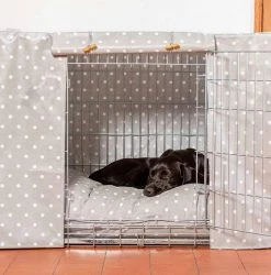 Lords & Labradors Sales -Lords & Labradors Sales grey spot oil cloth crate set by lords labradors lifestyle