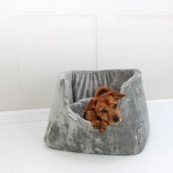 Wholesale 🥰 Grey Grow With Me Puppy Bed By Lords & Labradors 💯 -Lords & Labradors Sales grow with me puppy bed by lords labradors studio front