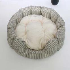 Best deal ✨ Lords & Labradors High Wall Bed For Cats - Signature Collection 😍 -Lords & Labradors Sales high sided signature cat bed regency stripe top