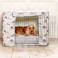 Outlet โญ Personalised ๐ฆฎ Dog Crate Cover in Hyde Park by Lords & Labradors ๐งจ