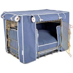 Hot Sale 🧨 Dog Crate Set in Savanna Indigo by Lords & Labradors 🛒 -Lords & Labradors Sales indigo full set 2