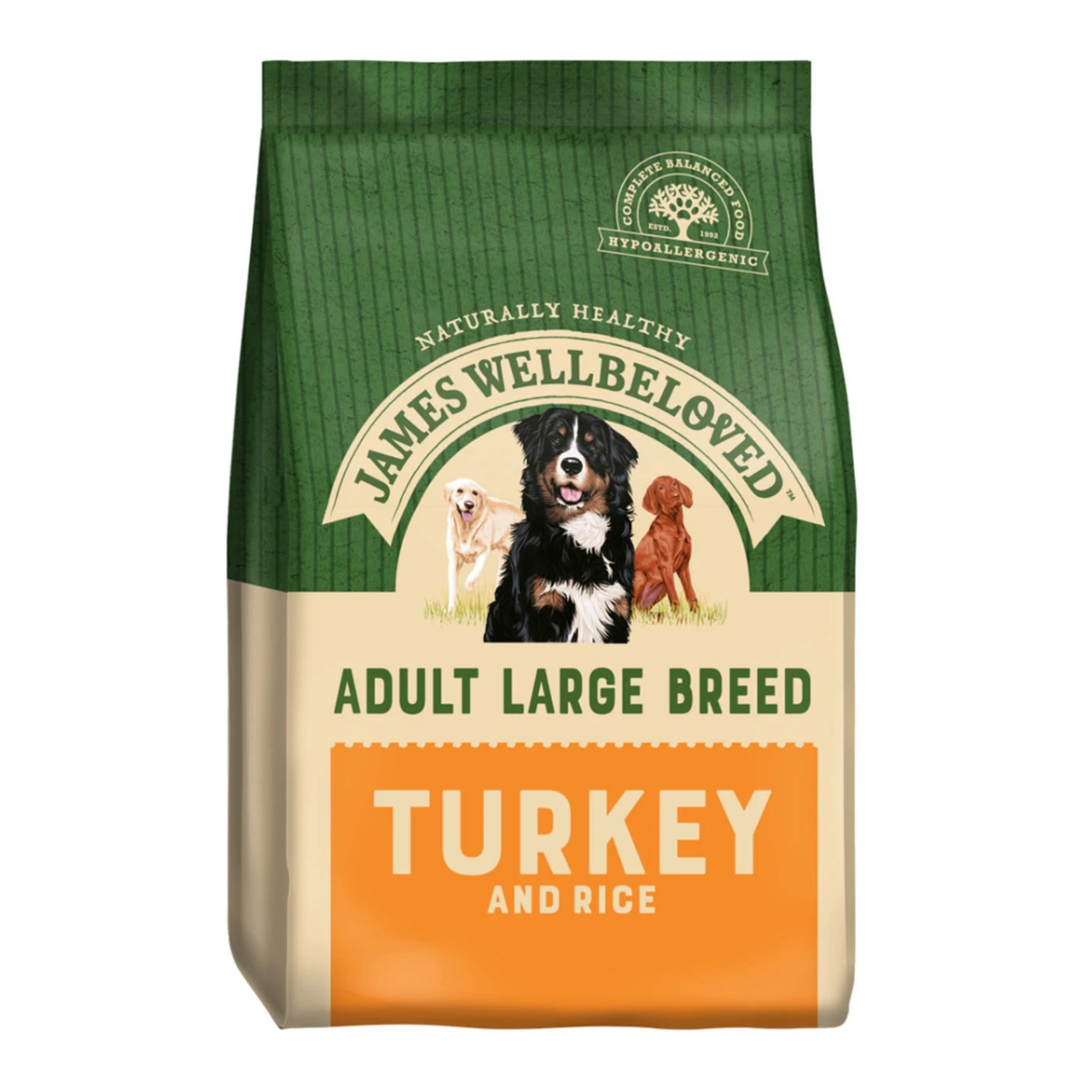 Discount 🔥 James Wellbeloved Turkey and Rice Large Breed Adult 🦮 Dog Food 🎁 1 Discount 🔥 James Wellbeloved Turkey and Rice Large Breed Adult 🦮 Dog Food 🎁