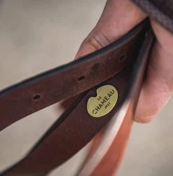 Outlet 👍 Le Chameau Marron 🐕 Dog Lead 🥰 -Lords & Labradors Sales le chameau marron dog lead close up