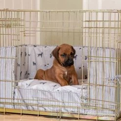 Deals 👍 Dog Crate Bumper in Cosmopolitan 🐶 Dog by Lords & Labradors 🧨 -Lords & Labradors Sales lords and labradors cosmopolitan dog bumper close up dog