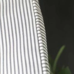 Cheap 🔔 Dog Crate with Cotton Crate Cover by Lords & Labradors 🎁 -Lords & Labradors Sales lords and labradors crate cotton crate cover set silver regency stripe close up