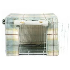 Budget ⌛ Dog Crate with Cosy Tweed Crate Cover by Lords & Labradors 🤩 19 Budget ⌛ Dog Crate with Cosy Tweed Crate Cover by Lords & Labradors 🤩 -Lords & Labradors Sales lords and labradors crate tweed crate cover set silver crate studio duck egg