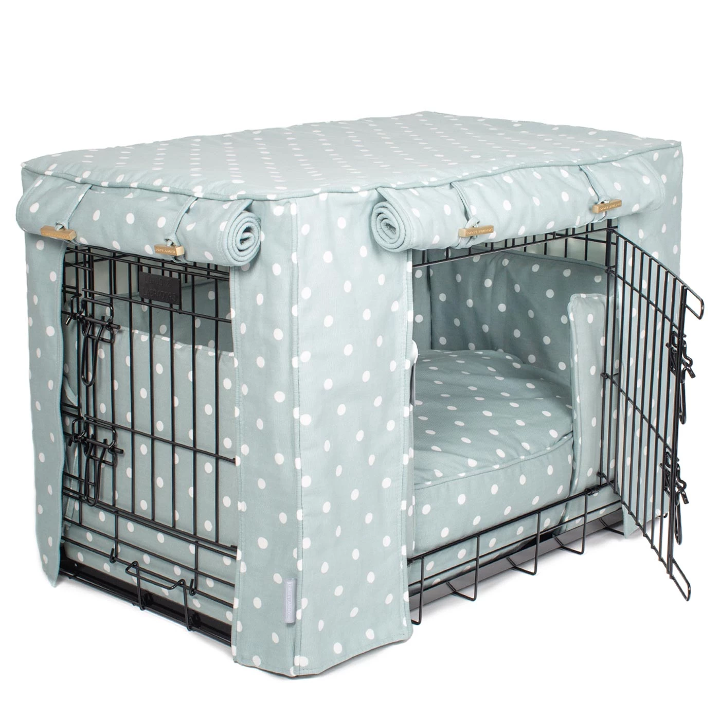 Wholesale 👏 Dog Crate Set in Duck Egg Spot by Lords & Labradors 🔥 8 Wholesale 👏 Dog Crate Set in Duck Egg Spot by Lords & Labradors 🔥 - Image 8