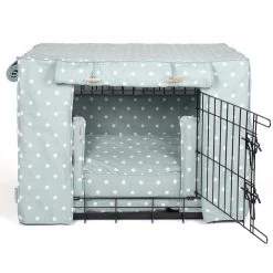 Wholesale 👏 Dog Crate Set in Duck Egg Spot by Lords & Labradors 🔥 16 Wholesale 👏 Dog Crate Set in Duck Egg Spot by Lords & Labradors 🔥 -Lords & Labradors Sales lords and labradors duck egg spot black studio