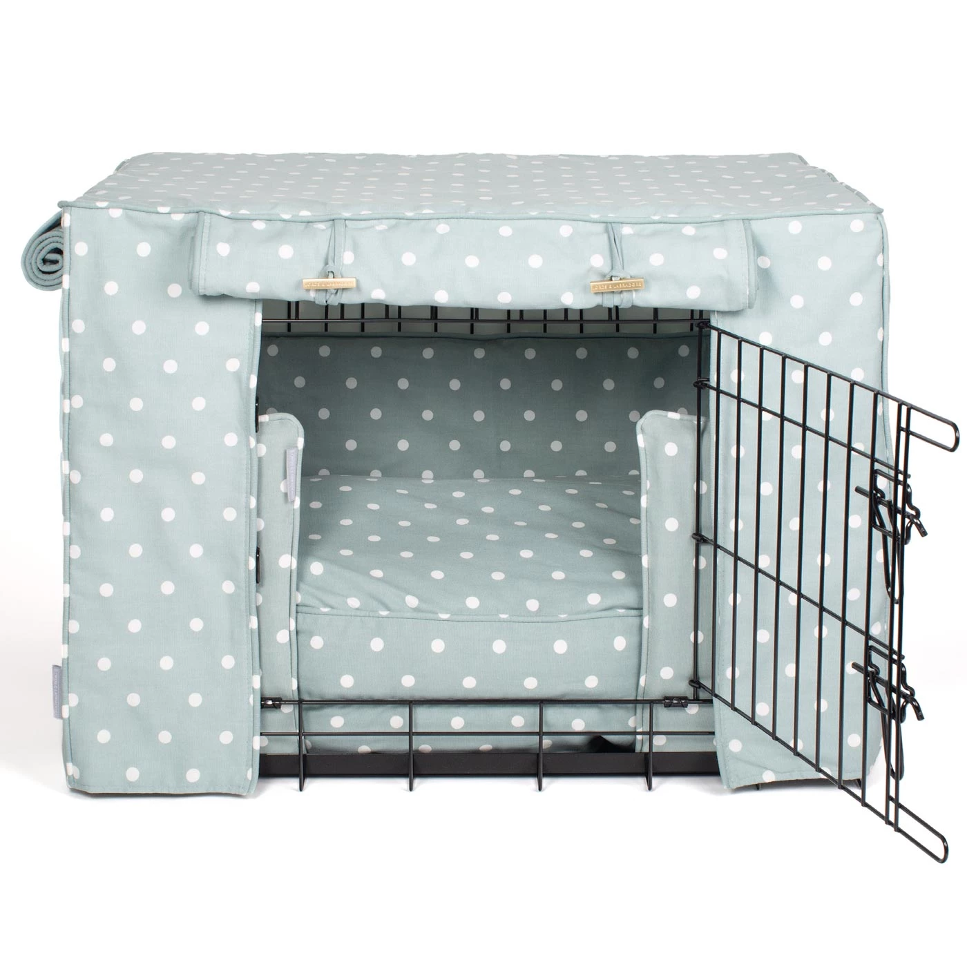 Wholesale 👏 Dog Crate Set in Duck Egg Spot by Lords & Labradors 🔥 7 Wholesale 👏 Dog Crate Set in Duck Egg Spot by Lords & Labradors 🔥 - Image 7