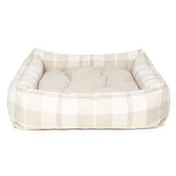 Best deal 🥰 Lords & Labradors Neutral Tweed Box Bed For 🦮 Dogs 🧨 -Lords & Labradors Sales lords and labradors natural tweed box bed studio