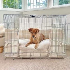 New ๐ Dog Crate Bumper in Balmoral Natural Tweed by Lords & Labradors โ