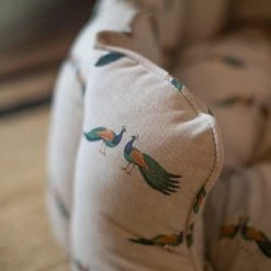 Top 10 🌟 Personalised Lords & Labradors High Wall Bed For 🐕 Dogs - Woodlands Collection 💯 -Lords & Labradors Sales lords and labradors peacock high wall bed fabric close up d4f12cb0 c43d 4fc9 b3c8 4964b06a5d4b