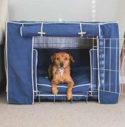 Hot Sale ๐งจ Dog Crate Set in Savanna Indigo by Lords & Labradors ๐