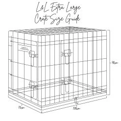 Wholesale ๐ Lords & Labradors Heavy Duty Black Deluxe ๐ถ Dog Crate - Size S-XXL ๐ฅ 18 Wholesale ๐ Lords & Labradors Heavy Duty Black Deluxe ๐ถ Dog Crate - Size S-XXL ๐ฅ -Lords & Labradors Sales lords and labradors x large crate size guide illustration